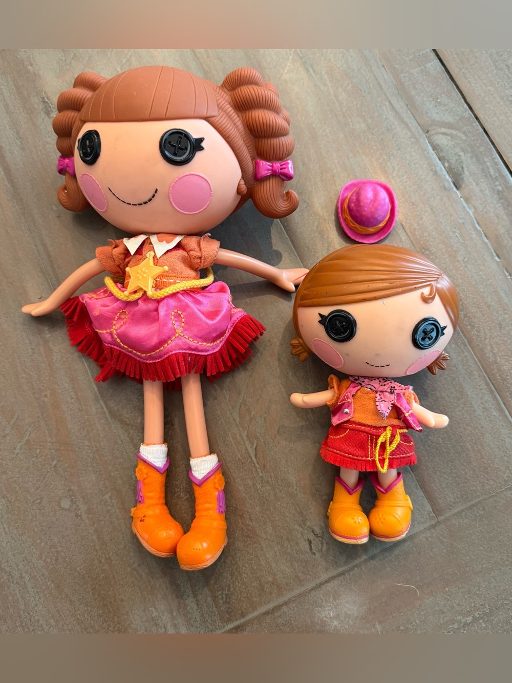 Lalaloopsy Prairie Dusty Trails + Sister Trouble Dusty Trails Full Size Preowned